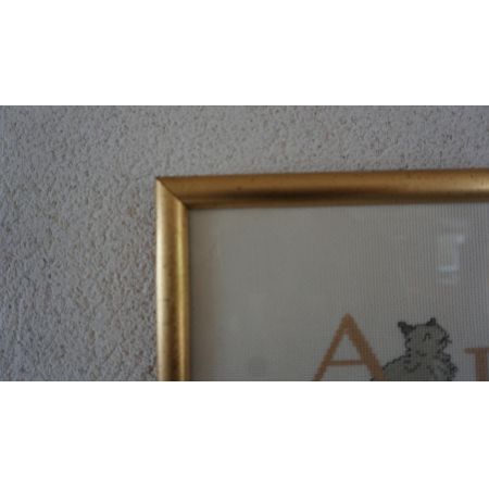 Stickerei Katzen ABC