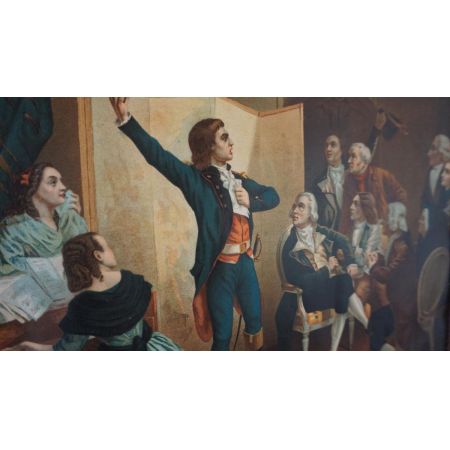 Gemälde Revolution Eichenrahmen