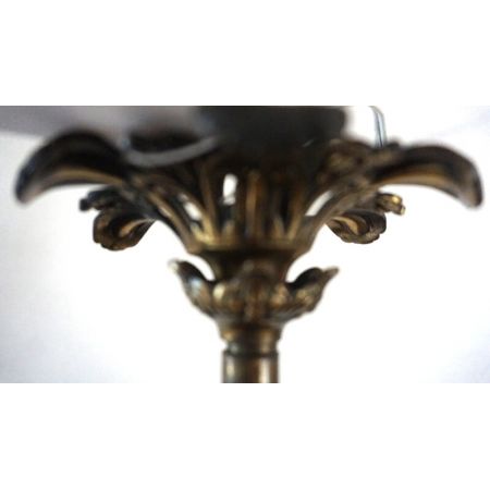 herrlicher Bronceleuchte drei Armig France Bronze Jugendstil