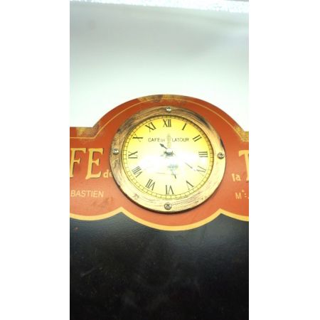 Cafe Tafel mit Uhr Kreidetafel Vintage Pubsign 