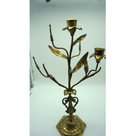 kerzenleuchte  Messing vintage France 