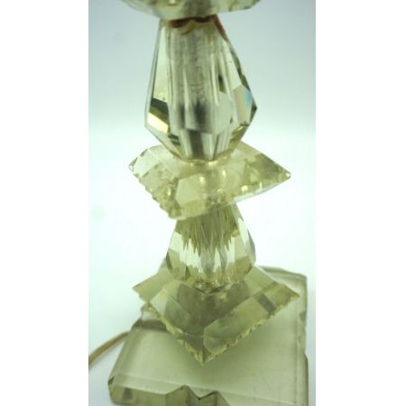 Lampenfuss Kristallglas Vintage 