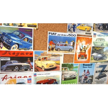 Postkarten collage Vintage antike Autos 