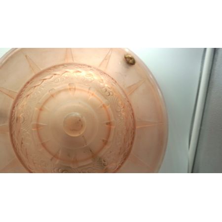 Deckenlampe Degues Frankreich Rose Original Vintage