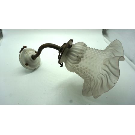 Wandleuchte Tulpe im Jugendstil, Original mit Messinghalterung