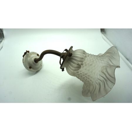 Wandleuchte Tulpe im Jugendstil, Original mit Messinghalterung