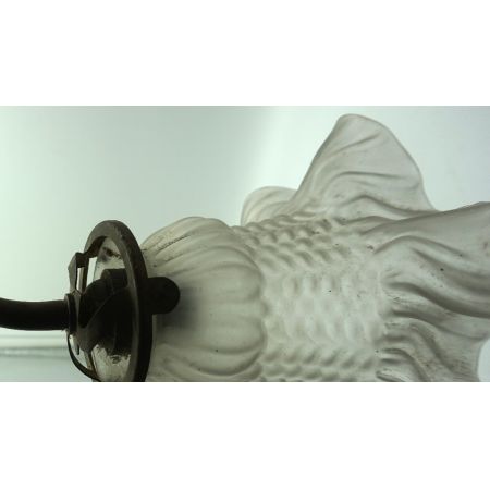 Wandleuchte Tulpe im Jugendstil, Original mit Messinghalterung