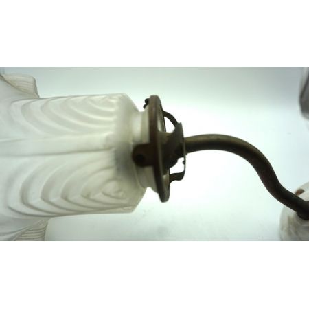 Wandleuchte Tulpe im Jugendstil, Original mit Messinghalterung, France