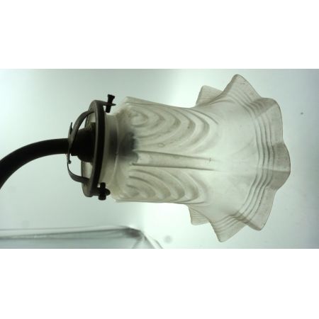 Wandleuchte Tulpe im Jugendstil, Original mit Messinghalterung, France