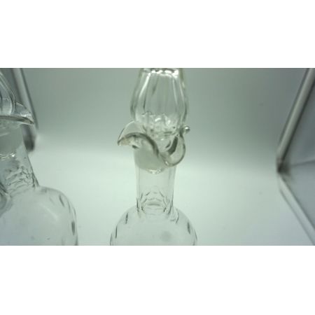 Paar Karaffen Kristall Frankreich Vintage 