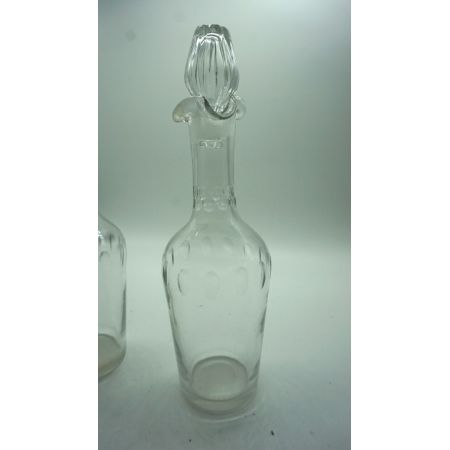 Paar Karaffen Kristall Frankreich Vintage 