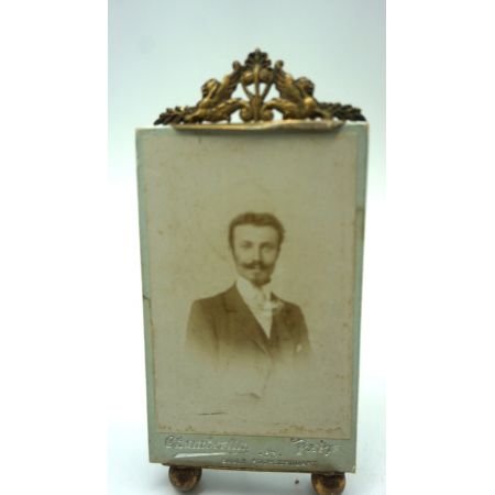 klassischer Messing Aufstellrahmen Antik Frankreich 