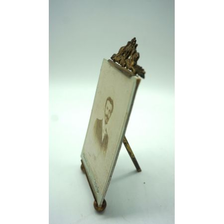 klassischer Messing Aufstellrahmen Antik Frankreich 