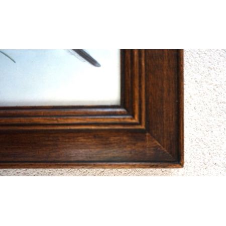 Holzrahmen mit schönem Vogelmotiv  Vintage