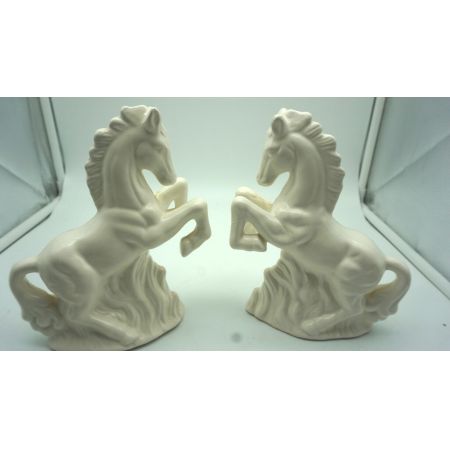 Pferdebuchstützen Vintage Paar