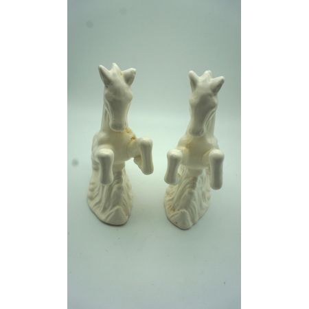 Pferdebuchstützen Vintage Paar