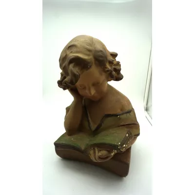 antike figur france 19 JH Signiert Original Platre