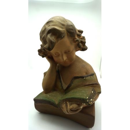 antike figur france 19 JH Signiert Original Platre
