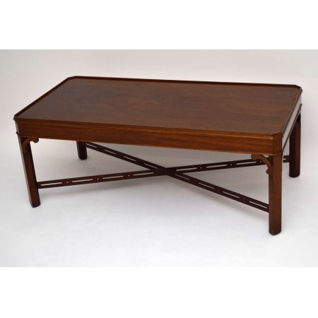 Antiker Couch Sofatisch aus Mahagoni