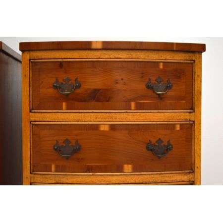 Pair of Antique Georgian Style Yew Wood Chests
