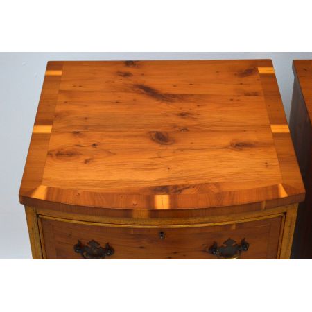 Pair of Antique Georgian Style Yew Wood Chests
