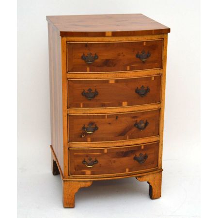 Pair of Antique Georgian Style Yew Wood Chests