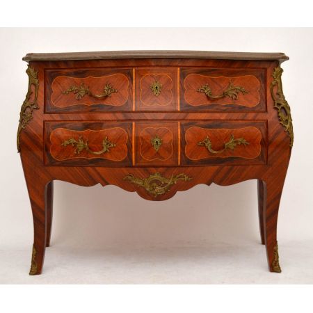 Antike schwedische Kommode mit Marmor Oberfläche