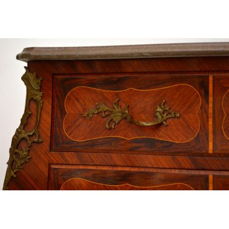 Antike schwedische Kommode mit Marmor Oberfläche