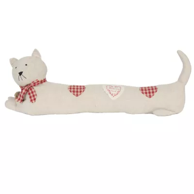 Clayre & Eef Zugluftstopper Katze & Maus 75 x 23 x 15 cm