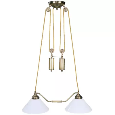 Landhaus Doppelzugleuchte Hängeleuchte