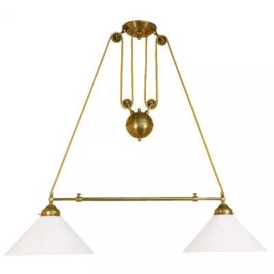 Schöne Doppelzug Deckenleuchte 60-90cm