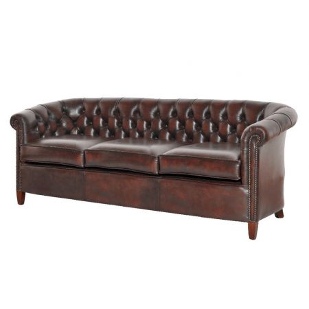 Chesterfield "Diana" Dreisitzer in Birch Antique Rust