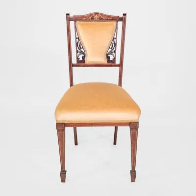 Edwardianische Sitzgruppe – Antikes Sofa mit 2 Stühlen, England um 1900