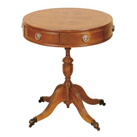 "Drum Table 2 Drawer" runder Beistelltisch mit Schubladen