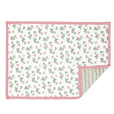 Clayre & Eef Platzdecke mit Blumenmuster blau (6er Set)