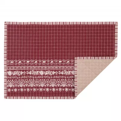 Clayre & Eef Schöne rote Platzdecke (6er Set)