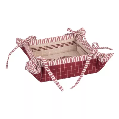 Clayre & Eef Brotkörbchen rot 35*35cm