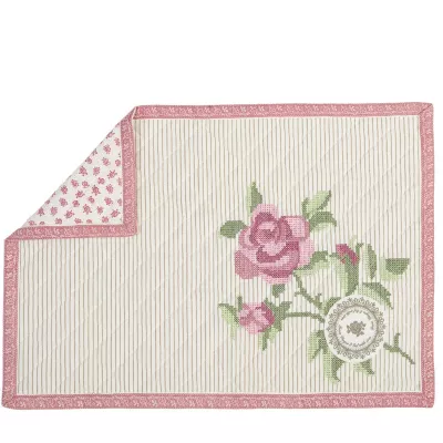 Clayre & Eef Platzdecke mit Rosenmotiv (6er Set)