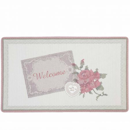 Clayre & Eef Fußmatte Welcome Rose 74*44cm