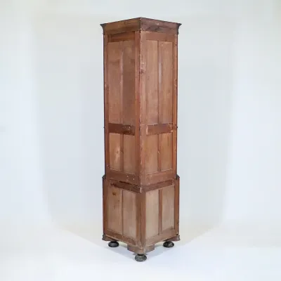 Antique Victorian Oak Corner Cabinet