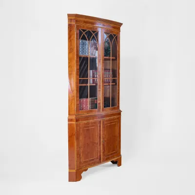 Yew Corner Cupboard