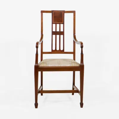 Armlehnstuhl Jugendstil aus Mahagoni – Antiker Stuhl um 1900