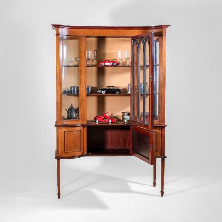 Antike Mahagoni Vitrine Edwardian Epoche um ca. 1900
