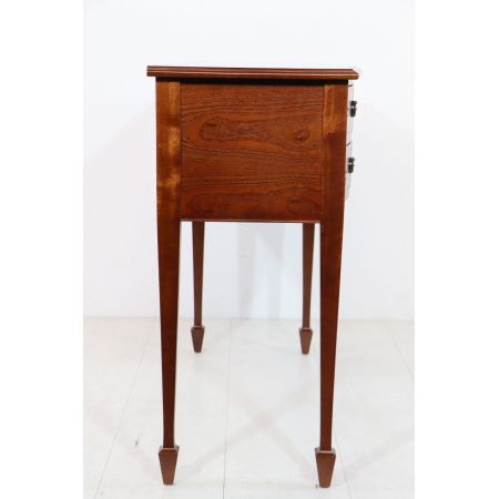 Englischer Serpentine Table, 4 Schubladen - in Mahagoni, Eibe u. mehr erhältlich