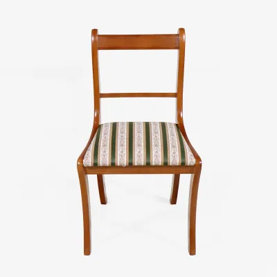 Single Chair im Regency Style aus Eibe mit gepolsterter Sitzfläche