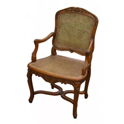 Fauteuil Louis XV   Armchair   Sessel    Mahagoni Massivholz