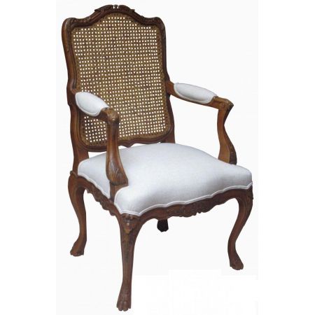 Armstuhl massives Mahagoniholz Frankreich Louis VX "Kent"