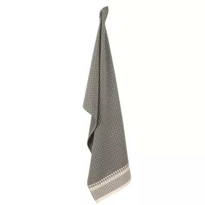 Clayre & Eef Küchentuch 50*85 grau Flower Basket