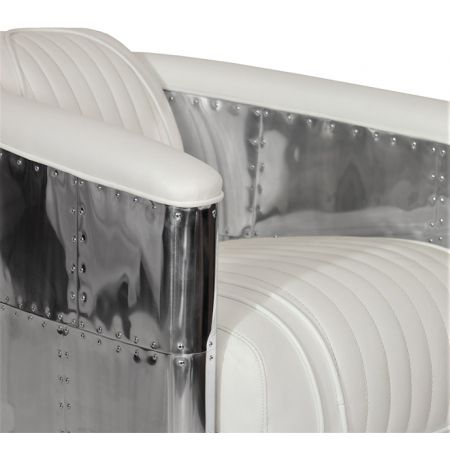 "D. Clipper" Clubsessel Weiß