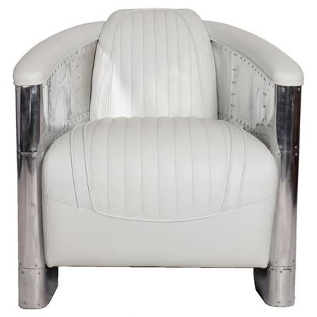 "D. Clipper" Clubsessel Weiß